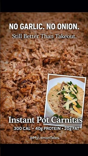 🌮 Crispy Instant Pot Pork CarnitasTender, juicy inside. Crispy edges outside.