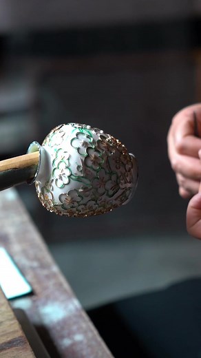 Creating a Stunning Cloisonne Flower Vase - Step by Step Process