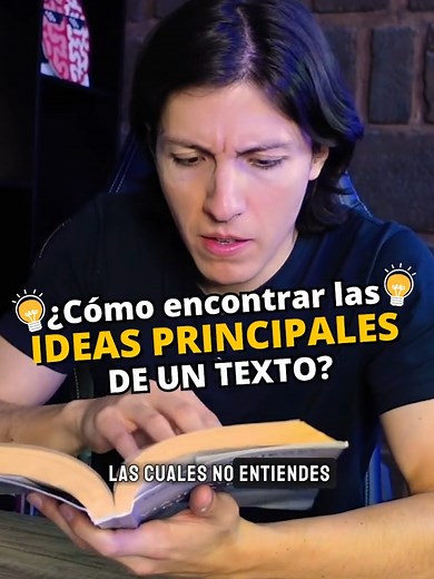 💡Cómo Encontrar las Ideas Principales de un Texto ¡Nuevo Video en el Canal! Vayan a verlo para mejorar su comprensión lectora. En este video hablaremos acerca de un método sencillo de 5 pasos para encontrar las ideas más importantes de un texto para que logres comprenderlo al máximo. Vienen ejemplos y casos muy fáciles de entender. En el próximo video aplicaremos el método a textos difíciles. 👉El video completo está en el canal o en el enlace de mi perfil. ¡A tomar acción! #tecnicasdeestudo #t