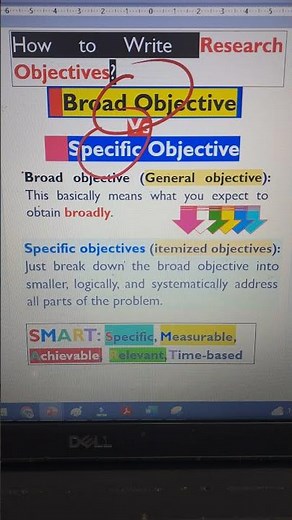 Broad Objective Vs Specific Objectives