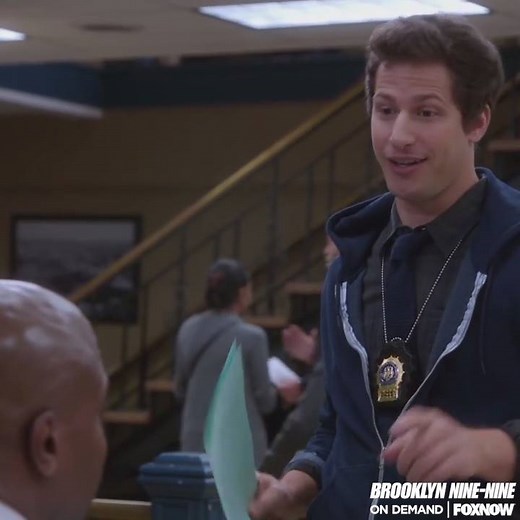 Chocolate milk... a dumb hipster trend Jake can get behind. 😏 | Brooklyn Nine-Nine