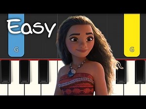 Moana 2 - Beyond - EASY PIANO TUTORIAL