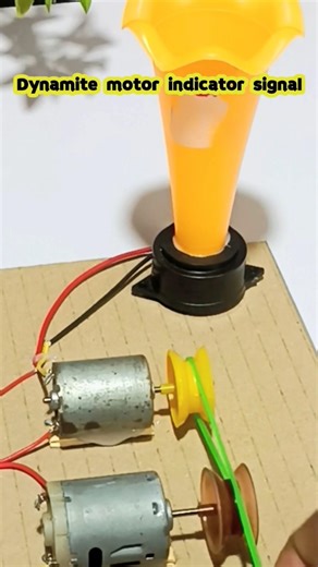 2 MOTORS GENERATE ELECTRICITY TO RUN SIGNAL LIGHT & INDICATOR 🔥