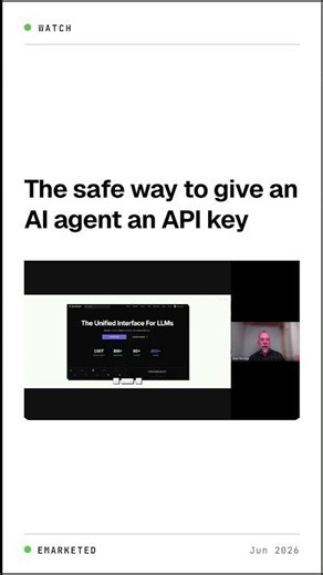 The safe way to give an AI agent an API key