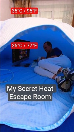 How to Survive a Heatwave inside a Blanket 🧊 #summer #heatwave #tips