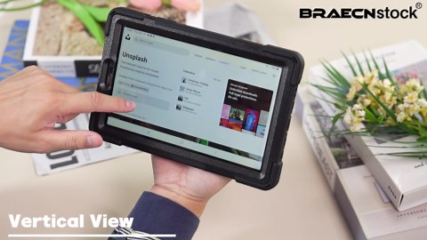 BRAECNstock for Amazon Fire HD 10 Tablet Case (13th Generation 2023) 10.1" Shockproof Protective Kids Case with Screen Protector [Rotating Hand Strap+Stand], Pen Holder,Shoulder Strap, Black