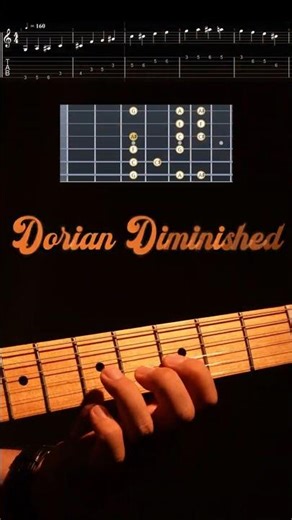 🌙 Unusual, Intense, Beautiful | Dorian Diminished on Guitar 🔥