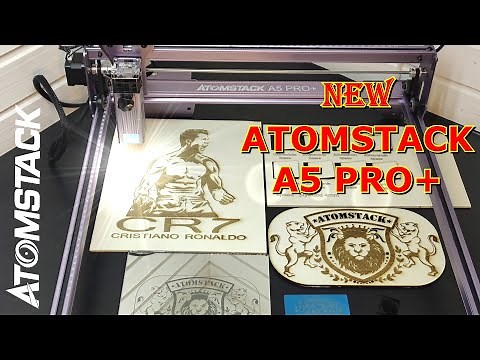 New ATOMSTACK A5 PRO+ Upgrade Laser Engraving Machine - 5W Compressed Spot Laser