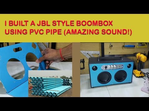 How to Make a JBL Boombox from PVC Pipe | DIY Bluetooth Speaker #electronic #electrical