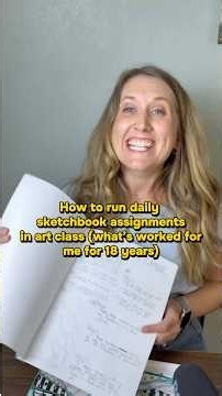 How I Structure Daily Sketchbook Assignments in Art Class | Art Teacher Routine