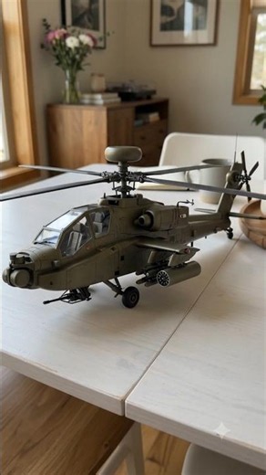 Fenice🚁 Model 1 — AH-64 Apache Mechanical toy generator videos #shortsfeed #minicrafter #viralvideo