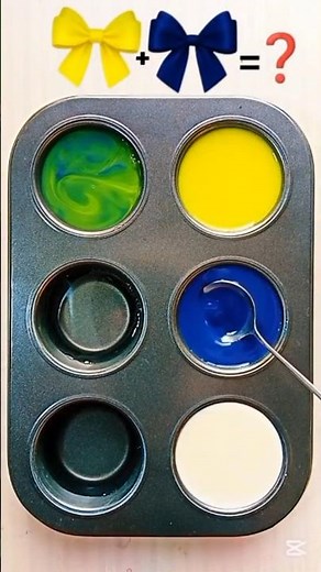 Colorpalette / Yellow + Dark Blue + Ivory | Timeless Royal Balance #colormixing #colorpalette #short