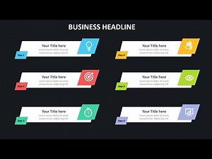 Create 6 Steps Infographic Slide in PowerPoint. Tutorial No. 927