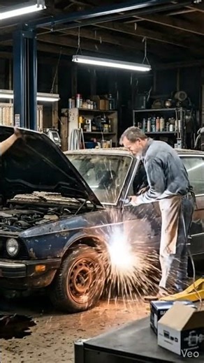 Rusty BMW to Luxury Supercar Restoration | 30s Cinematic Transformation 🚗 #animation #aishorts