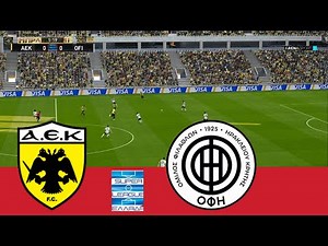 ΑΕΚ vs ΟΦΗ 🔴 Live | Super League Ελλάδας | PES 2021 Simulation