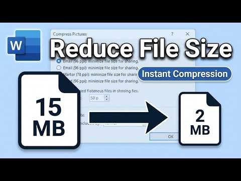 How to Reduce Microsoft Word Document File Size (2026) — Quick & Easy