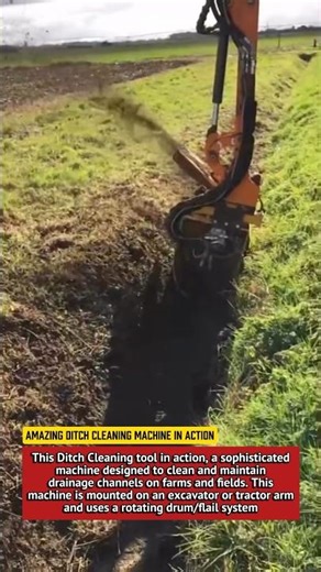 Amazing Ditch Cleaning Machine in Action | Modern Agriculture & Excavation Technology.