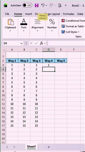 Excel Serial Numbering Made Simple and Professional #excel #productivity #shorts