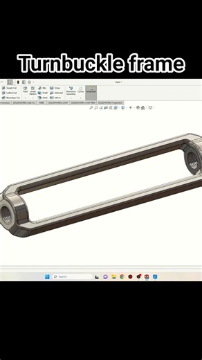 Turnbuckle frame SolidWorks tutorial! SolidWorks