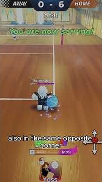 How to SERVE the BEST with TSK in Volleyball Legends FULL GUIDE #roblox #robloxshorts