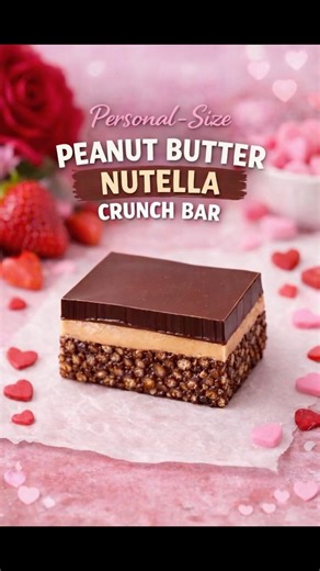 Personal Size Nutella Rice Krispy Treat 🤍 Easy No-Bake Dessert