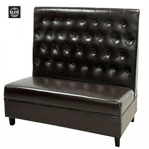 Commercial Restaurant Booths, Set of 6, Commercial Restaurant Furniture Booth Seating, Modern Brown