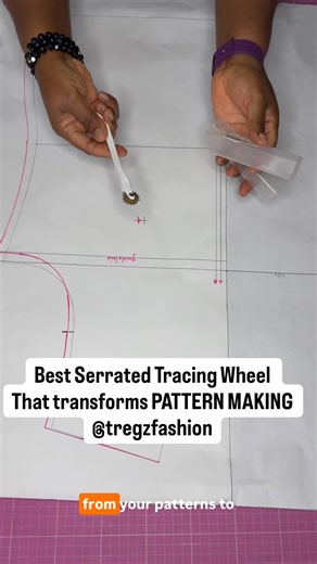 Serrated tracing wheel! A tiny tool that will transform your pattern making. Get yours from my page