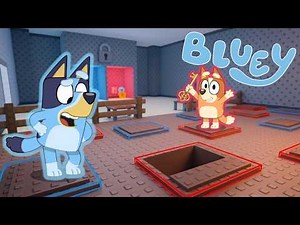 BLUEY and BINGO ESCAPE from the ROOMS to WIN | BLUEY'S Adventures in ROBLOX!