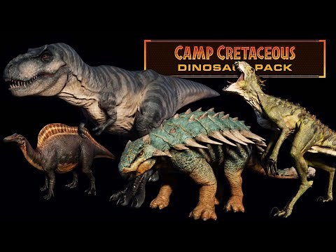 ALL NEW DINOSAURS FROM CAMP CRETACEOUS | Jurassic World Evolution Camp Cretaceous DLC showcase