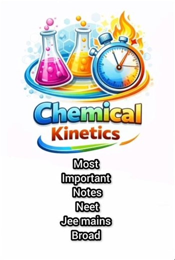 Chemical Kinetics Complete Notes – Easy Concepts, Important Formulas & Quick Revision 🚀