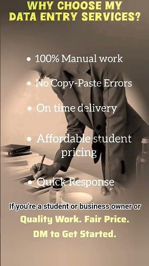 Need Fast & Accurate Typing Services? PDF to Word | Data Entry | Excel Help 🚀