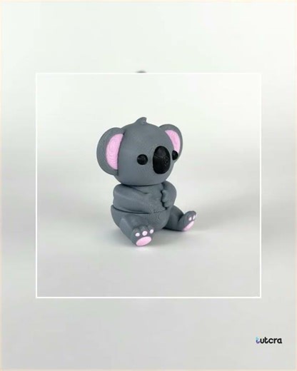 3D Printed Articulated Koala Keychain