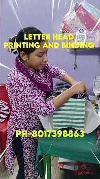 LETTER HEAD printing and blinding