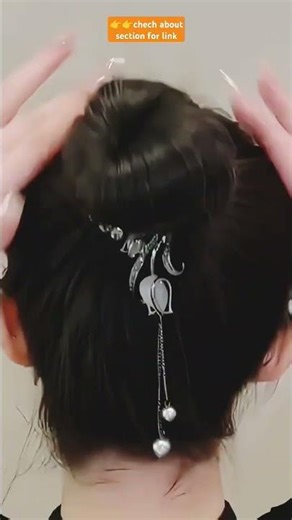 Elegant Crystal Pearl Hair Clip ✨ | Classy & Trendy Hair Accessory for Every Look 💖#earrings#shorts