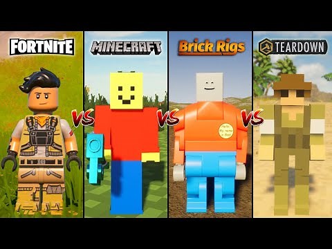 LEGO FORTNITE VS MINECRAFT VS TEARDOWN VS BRICK RIGS - WHICH IS BEST?