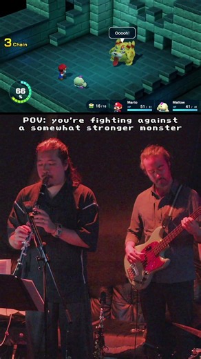 Playing Super Mario RPG music at a local club