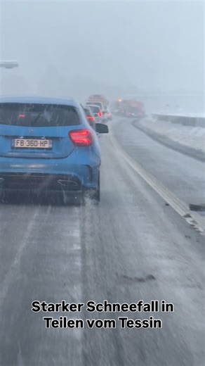 In der Sonnenstube der Schweiz, dem Tessin, schneit es teils stark. Hier mein Video von der A2 in der Leventina.❄️❤️ #schneetoni #schnee #snow #schweiz #switzerland🇨🇭 | SchneeToni