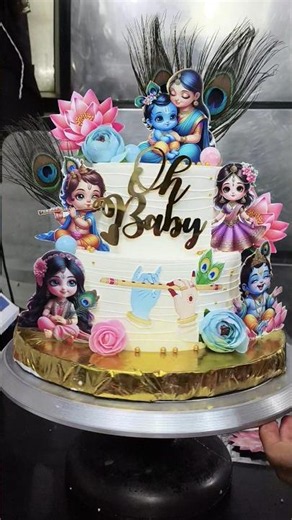 Most Beautiful Krishna Theme Cake | Cake Art & Decoration