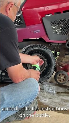 Fixing a Flat Mower Tire: Easy Solution with Slime