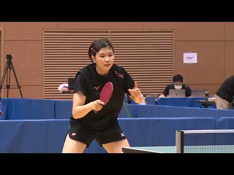 橋本帆乃香（ミキハウス）前日練習｜世界卓球2021ヒューストン 日本代表選考合宿