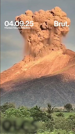 Volcano erupts in the Philippines