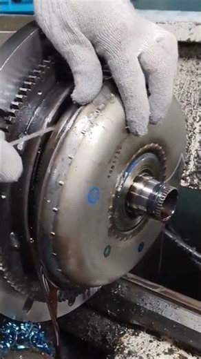 The process of disassembling a machine carried out by a mechanic professionally