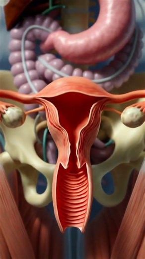 Menstrual Cycle Explained | Female Reproductive System #anatomy #shorts