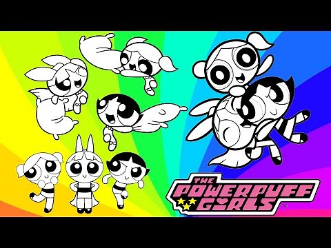 How to COLOR POWERPUFF GIRLS Bubbles Blossom Buttercup Coloring Page Coloring The Powerpuff Girls
