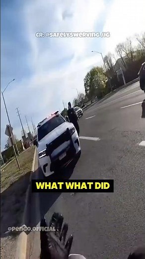 Cop tries to force innocent biker to confess, THEN? (safelyswerving/IG) #shorts #cop #bikerlife #fyp