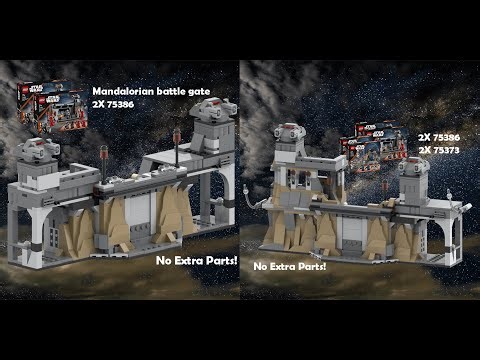 Mandalorian Battle Gate Lego 75386 alternate builds