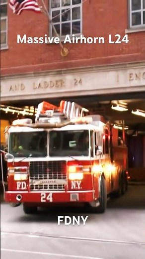 Massive Airhorn Ladder 24 FDNY