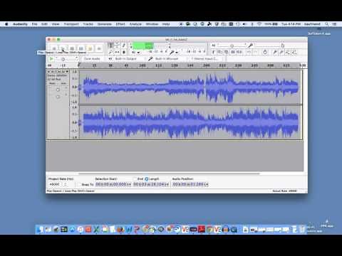 Using Audacity to adjust or change the key or pitch on recorded tracks