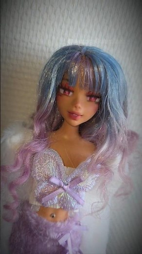 Turning my OC into a doll ✨🌈 #ooak #doll #DIY #repaint #custom