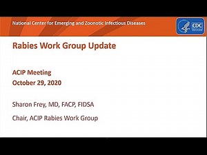 October 2020 ACIP Meeting - Rabies Vaccine